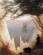Caspar David Friedrich Chalk Cliffs on Rugen (mk09) oil painting